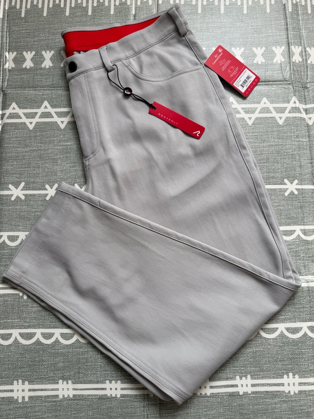 Redvanly Calvin Pull-On Chinos in Glacier Gray